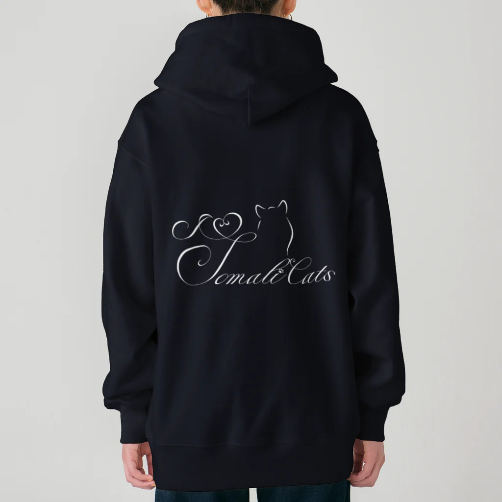 ORCATのI Love Somali Cats （ロゴホワイト） Heavyweight Zip Hoodie