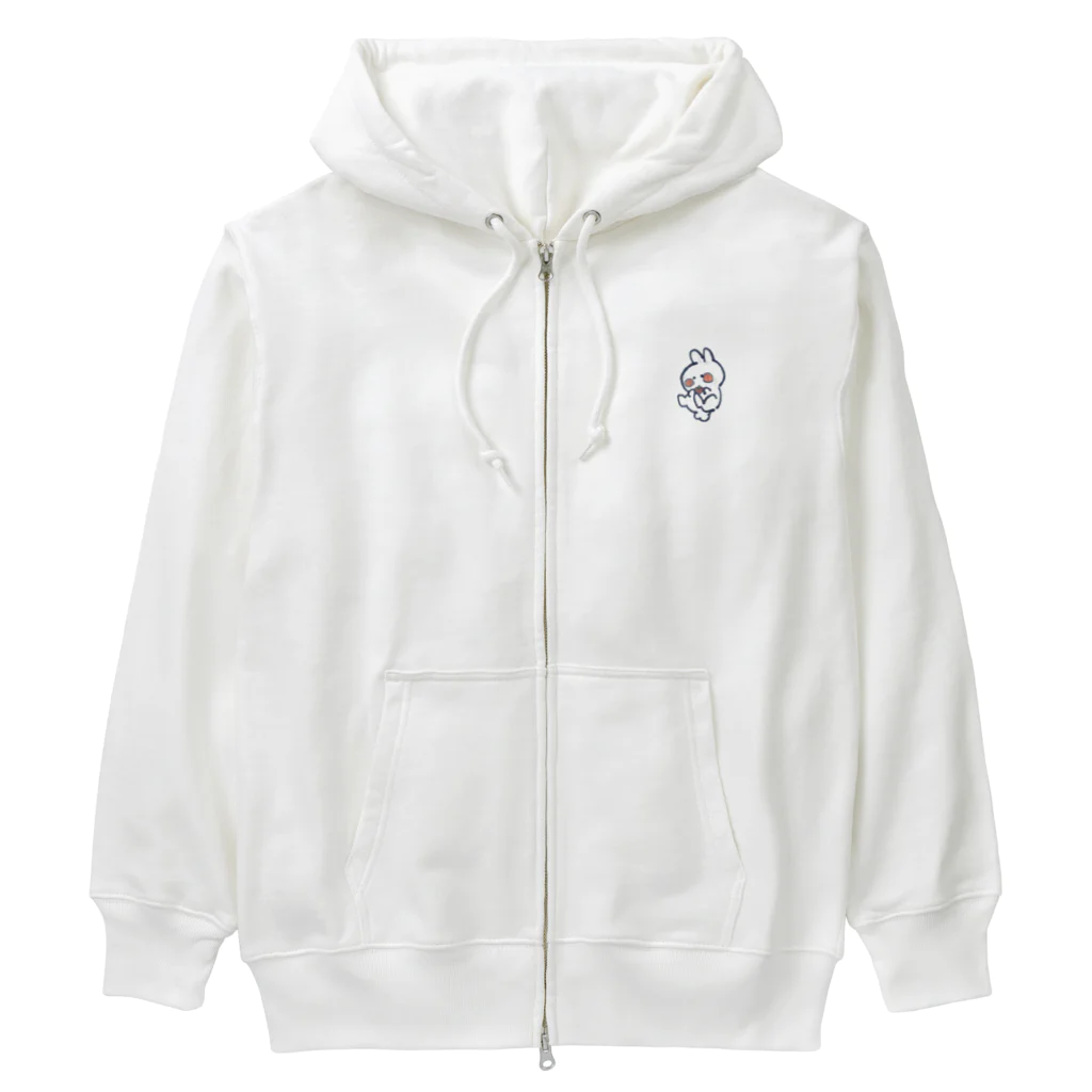 じこまんぞくのさきどりいちごがりうさぎ Heavyweight Zip Hoodie