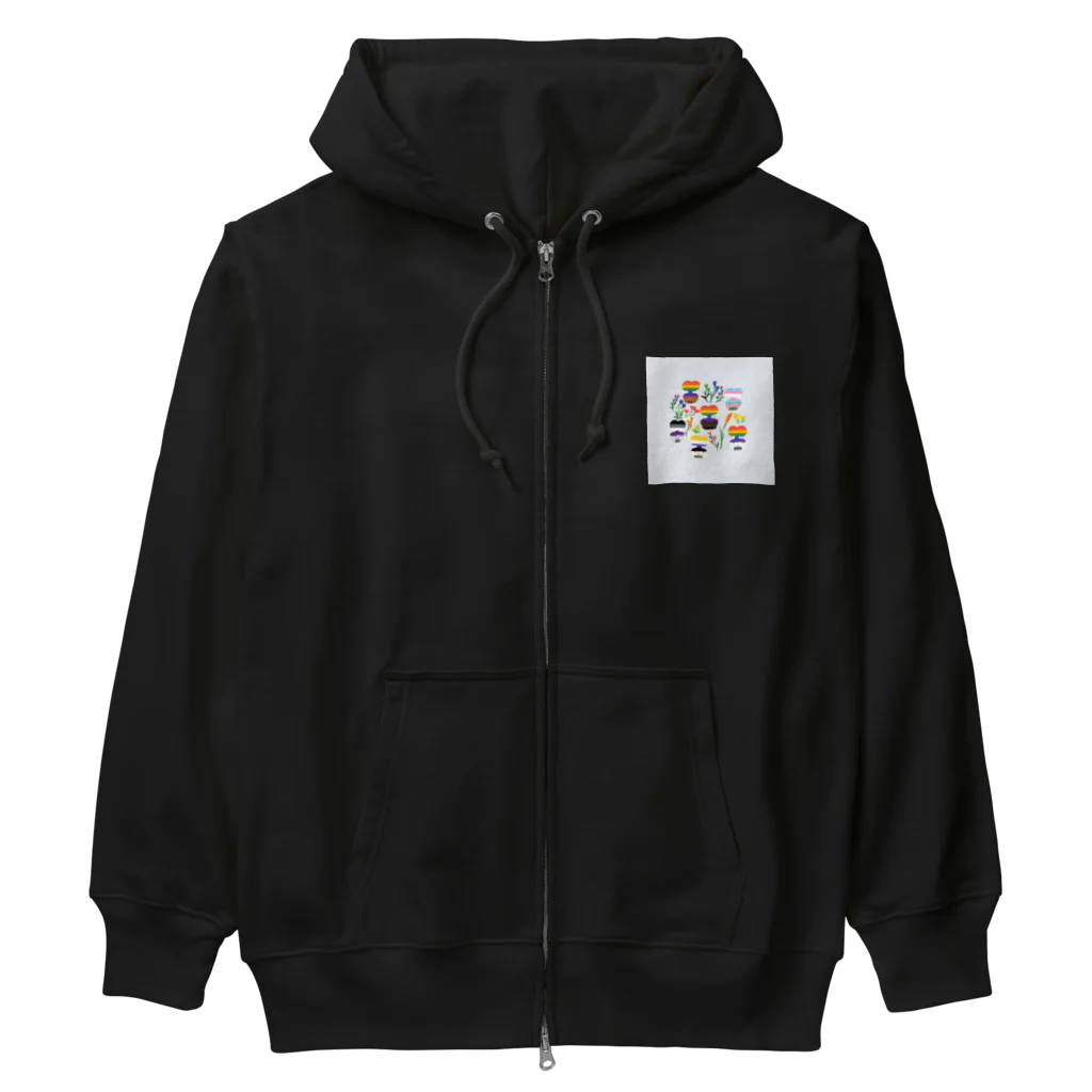 耳かき小旅行への切符のクィアたちと植物と生活 Heavyweight Zip Hoodie