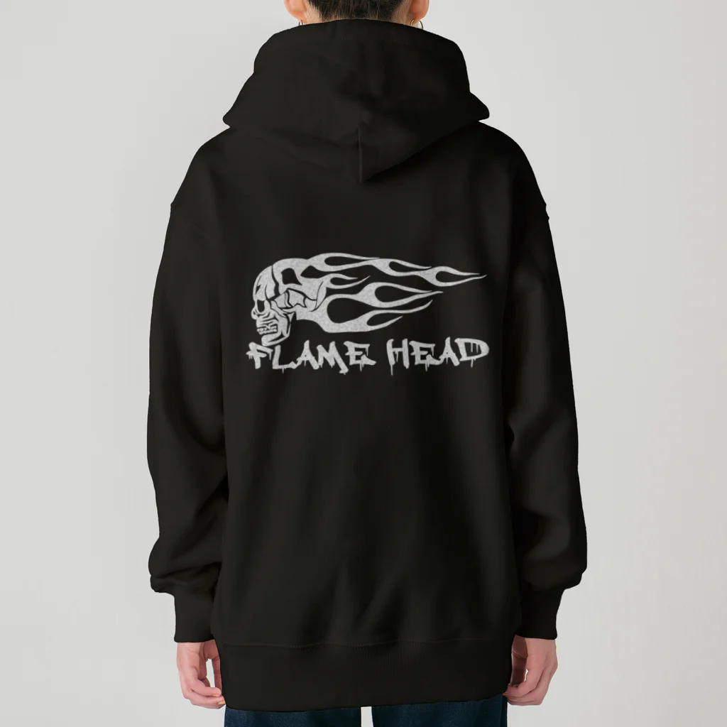 Ａ’ｚｗｏｒｋＳのFLAME HEAD WHT ヘビーウェイトジップパーカー