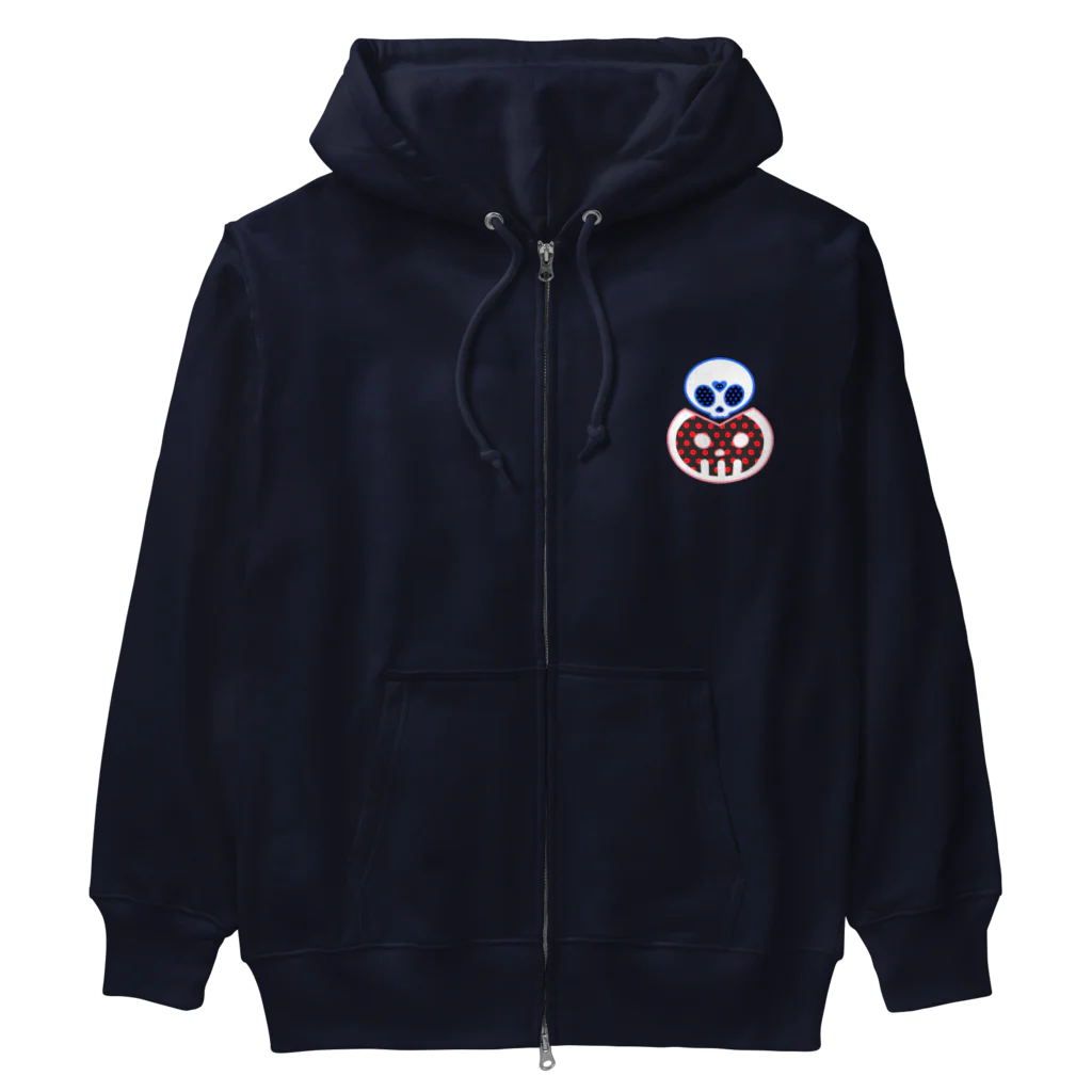 Ａ’ｚｗｏｒｋＳのどくろくんとどくろちゃん Heavyweight Zip Hoodie