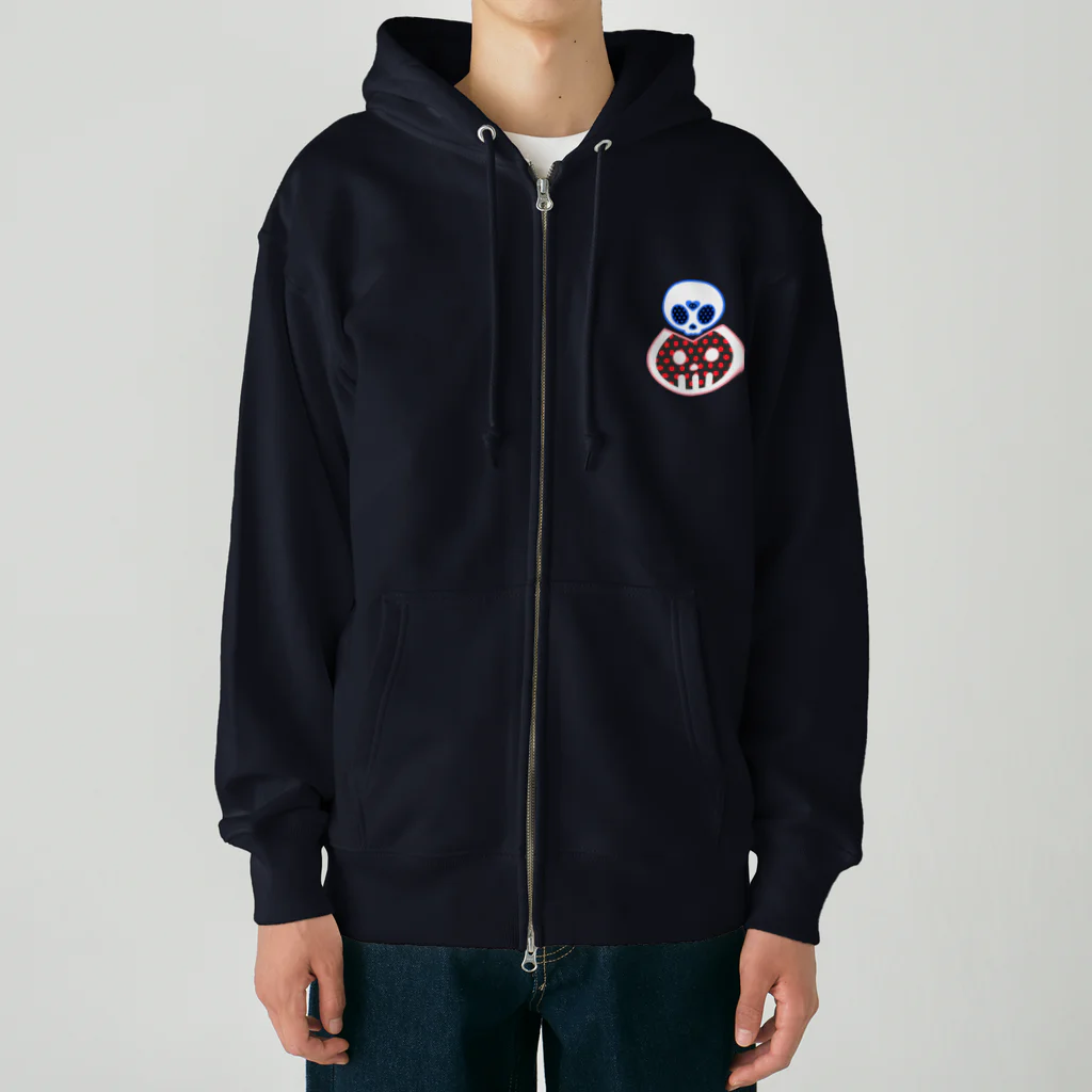 Ａ’ｚｗｏｒｋＳのどくろくんとどくろちゃん Heavyweight Zip Hoodie