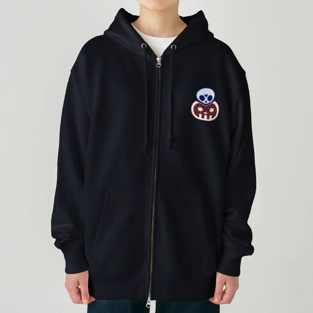 Ａ’ｚｗｏｒｋＳのどくろくんとどくろちゃん Heavyweight Zip Hoodie