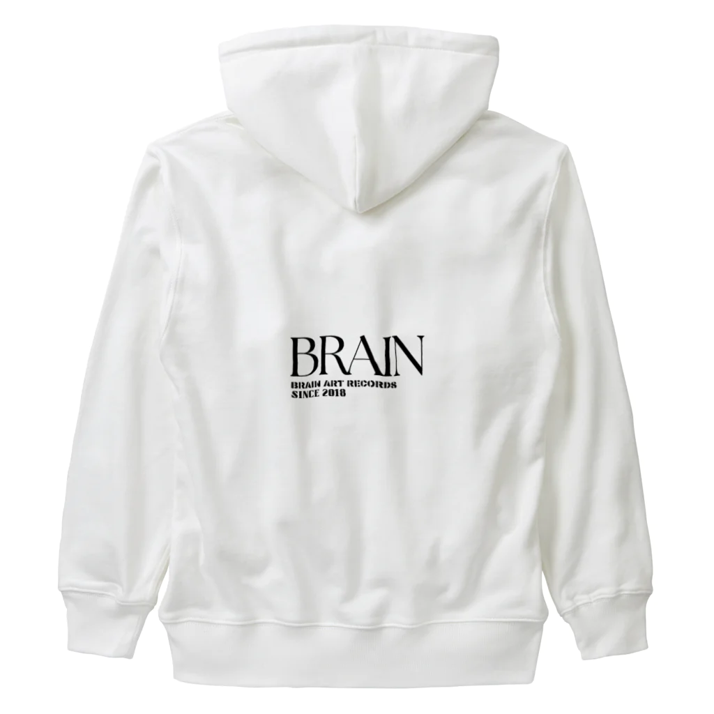 BRAIN ART RECORDSⒸのBRAIN ART RECORDS 2023 A/W WEB SHOP limited hoodie ヘビーウェイトジップパーカー