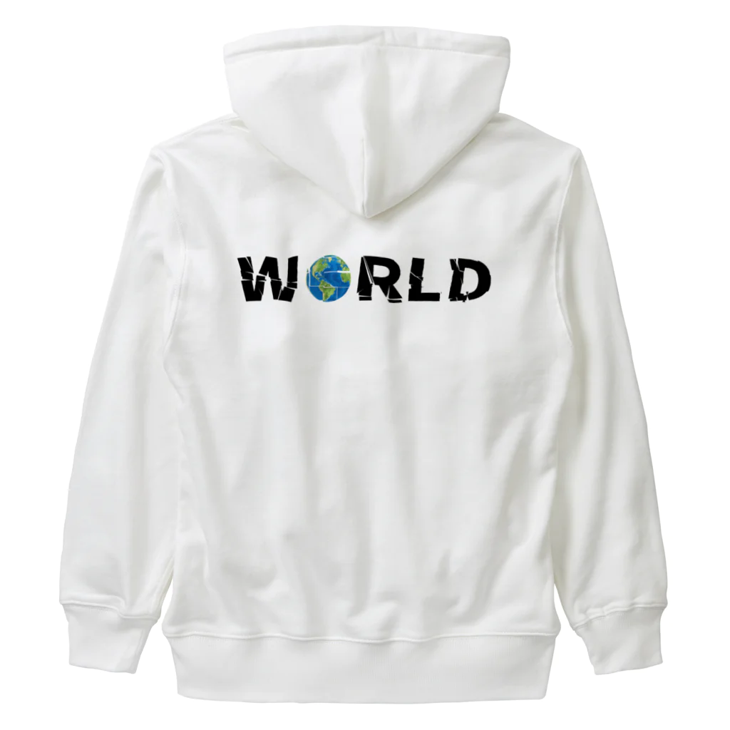 Ａ’ｚｗｏｒｋＳのWORLD(英字＋１シリーズ) Heavyweight Zip Hoodie