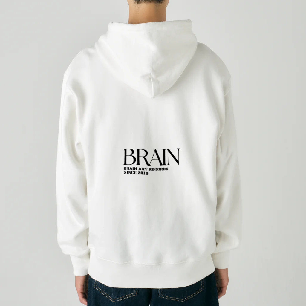 BRAIN ART RECORDSⒸのBRAIN ART RECORDS 2023 A/W WEB SHOP limited hoodie ヘビーウェイトジップパーカー