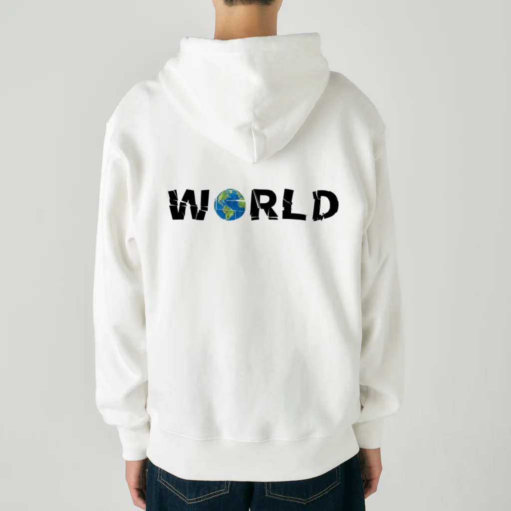 Ａ’ｚｗｏｒｋＳのWORLD(英字＋１シリーズ) Heavyweight Zip Hoodie