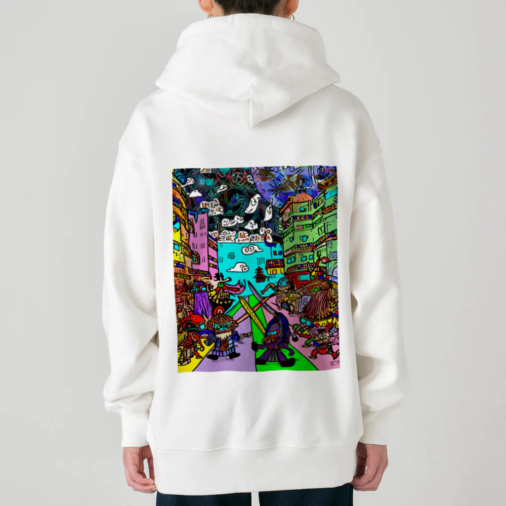 Ａ’ｚｗｏｒｋＳの宇宙人類皆兄弟 VERTICAL Heavyweight Zip Hoodie