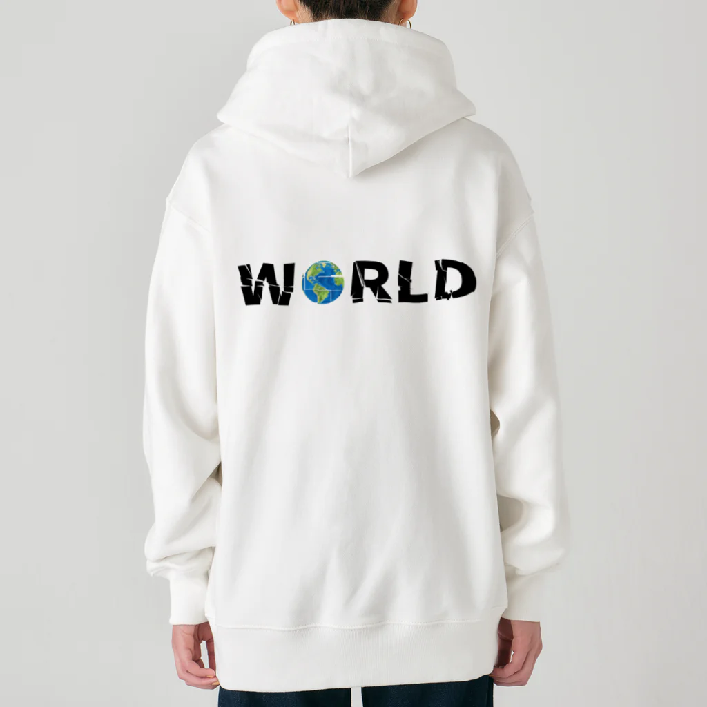 Ａ’ｚｗｏｒｋＳのWORLD(英字＋１シリーズ) Heavyweight Zip Hoodie