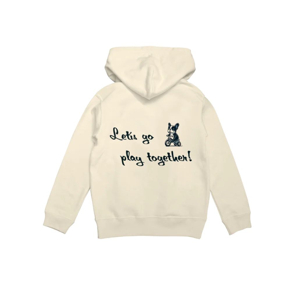 ブヒーズのLet’s go*frenchbulldog Hoodie:back