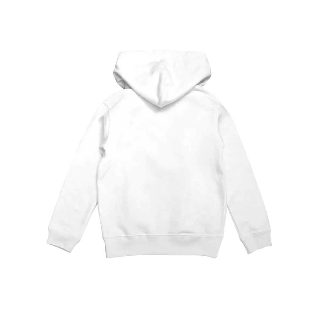 キッズサイズ　わんぱくぽめる堂のキッズサイズ こぐまとスズメと雨のしずく Hoodie:back