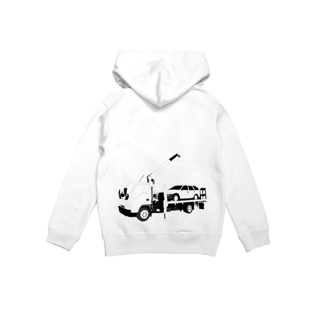 PINK　DINOSAURのレッカー(ライン) Hoodie:back