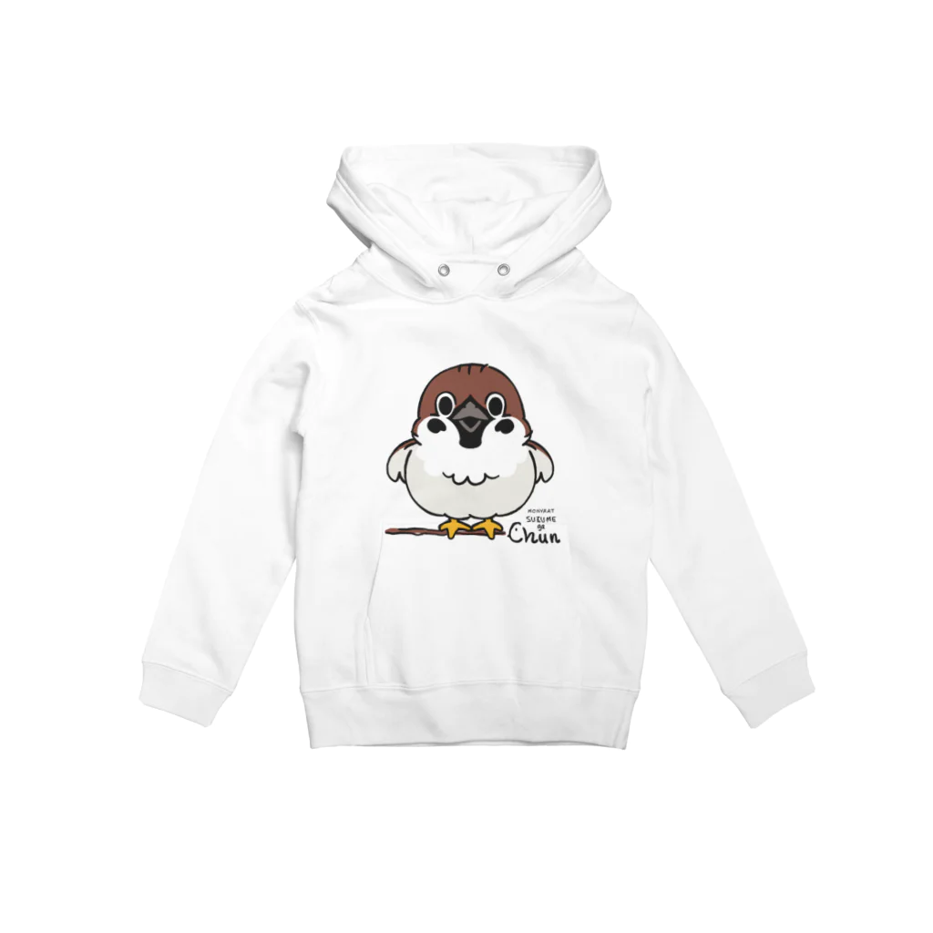 キッズサイズ　わんぱくぽめる堂のキッズサイズ* スズメがちゅん ちゅん Hoodie