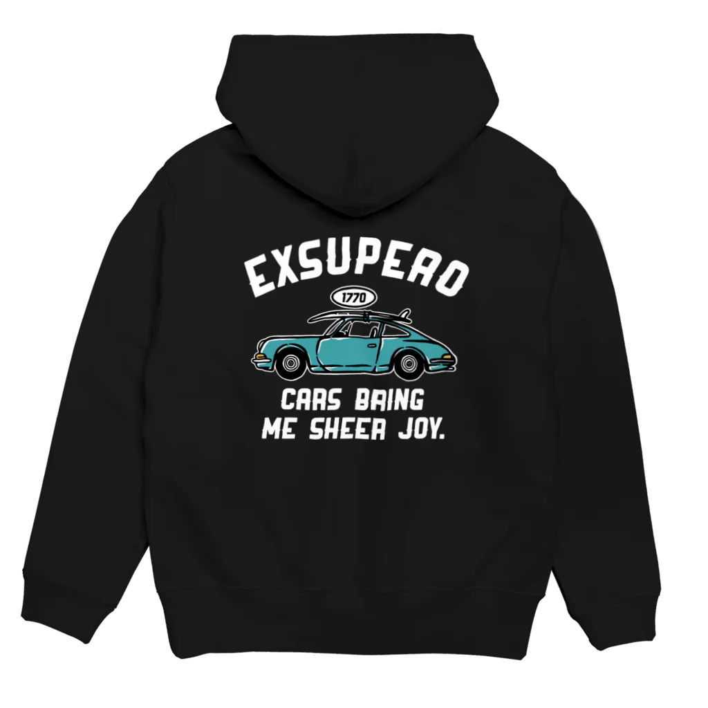 EXSUPERO.comのcar parka パーカーの裏面