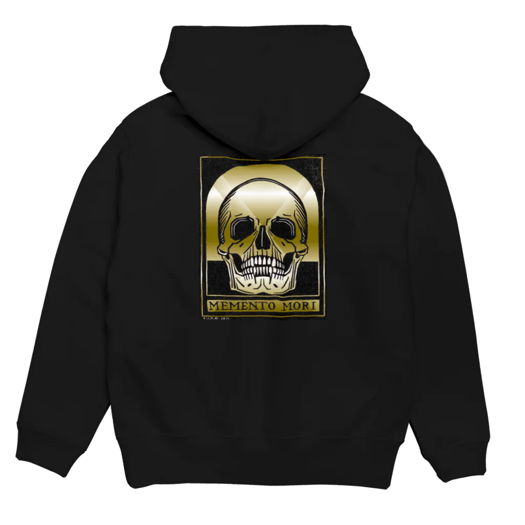 アニマル四字熟語のJulie de Graagのメメントモリ　MEMENTOMORI　 Hoodie:back