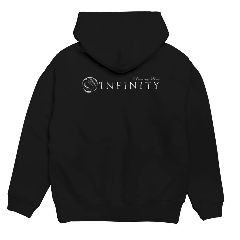 syuri_selectshop_358のInfinityシリーズ第10弾(ロゴ白) Hoodie:back