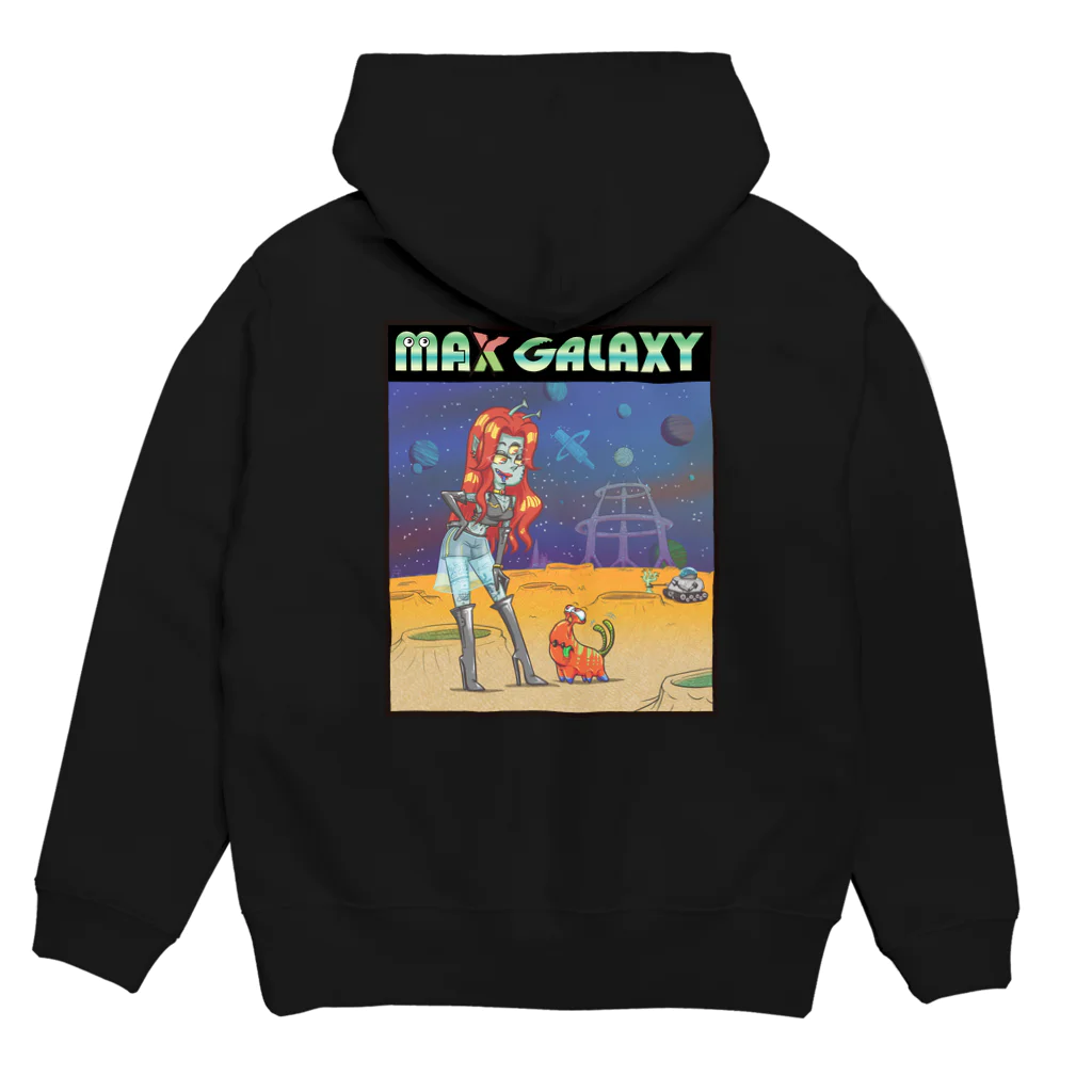 nidan-illustrationのMAX GALAXY Hoodie:back