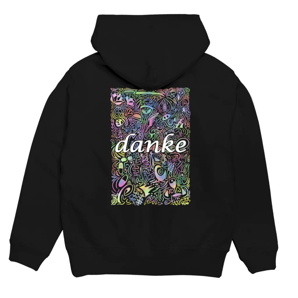 danke online shopのdanke/HazukiOriginal パーカーの裏面