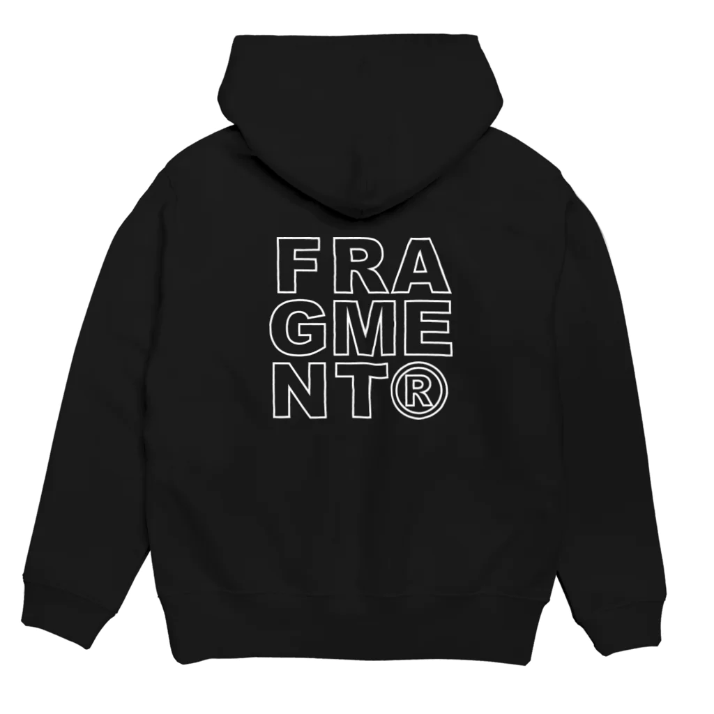 fragmentのBOLD-hoodie black パーカーの裏面