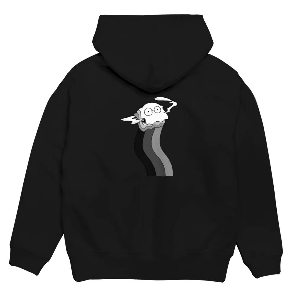 memoの眼鏡めんだこ君 Hoodie:back