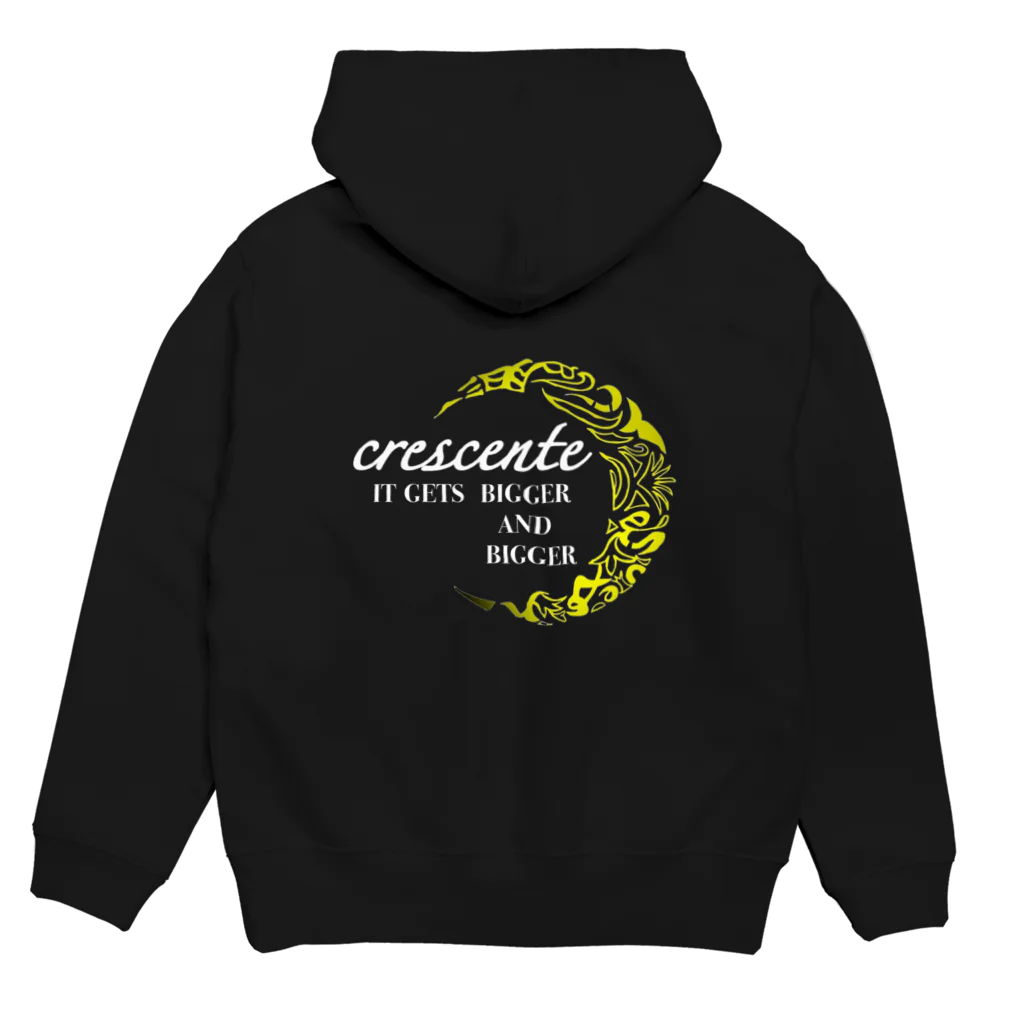 crescente  （クレシェンテ）のbigger and bigger Hoodie:back