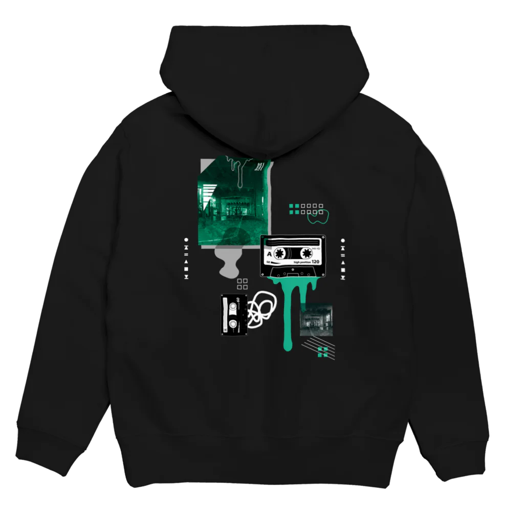 StrangeCapsule（ストレンジカプセル）の カセットテープ（両面／濃色用）  Hoodie:back