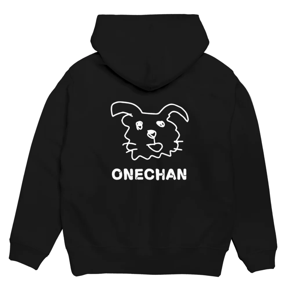 musubi on-line shopのONECHAN パーカーの裏面