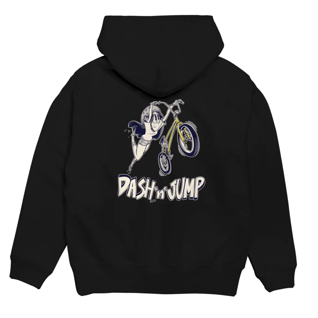 nidan-illustrationの"DASH 'n' JUMP" Hoodie:back