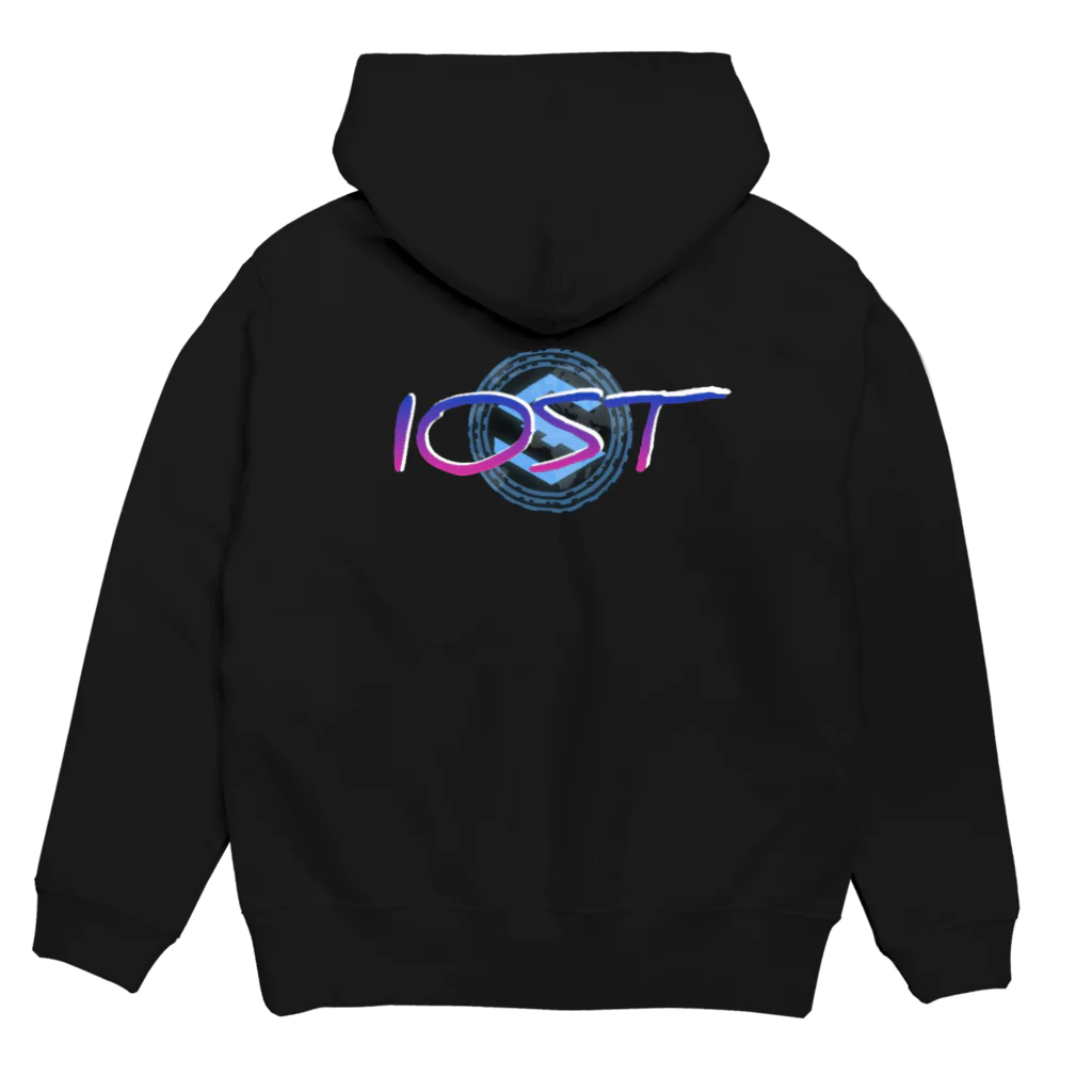 IOST_Supporter_CharityのIOST【ロゴ入りバックプリント】 パーカーの裏面