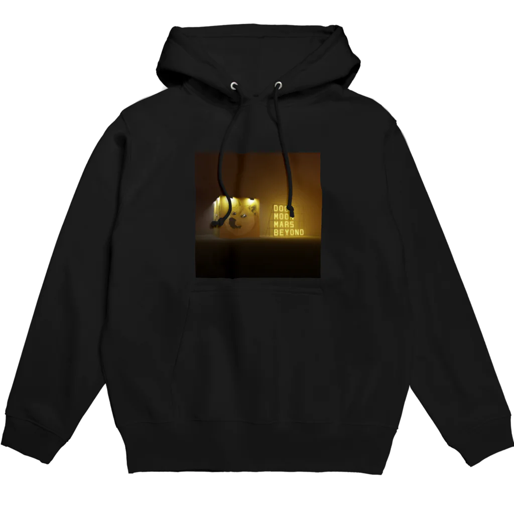 otaku meme queen Online ShopのDoge Moon Mars Beyond Hoodie