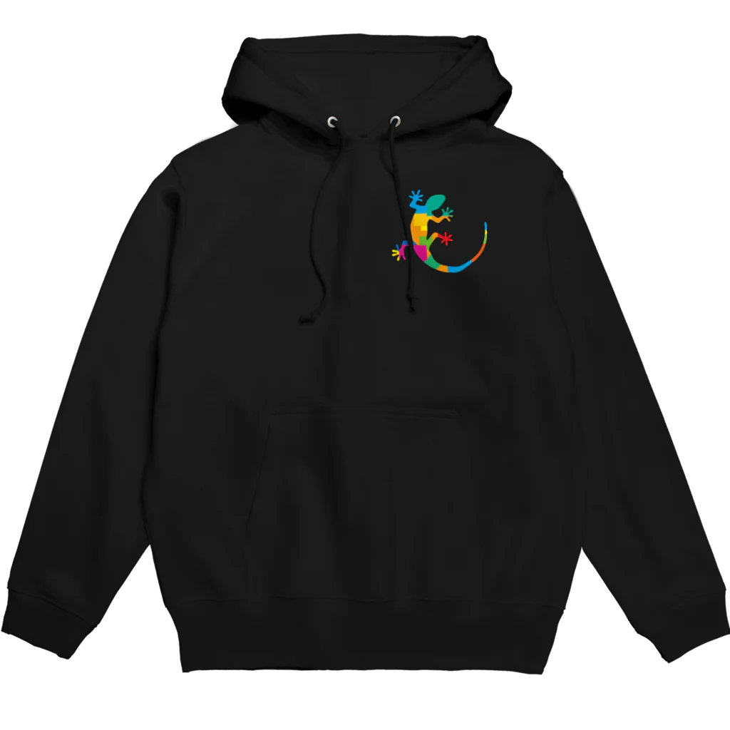 cuuyabowのカラフルヤモリ Hoodie