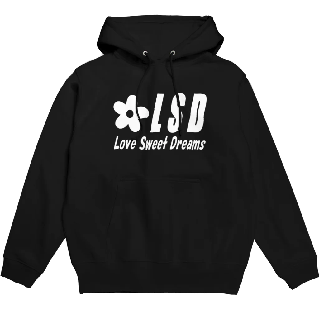 NOIR（ノアール）のLSDフルロゴ　白 Hoodie