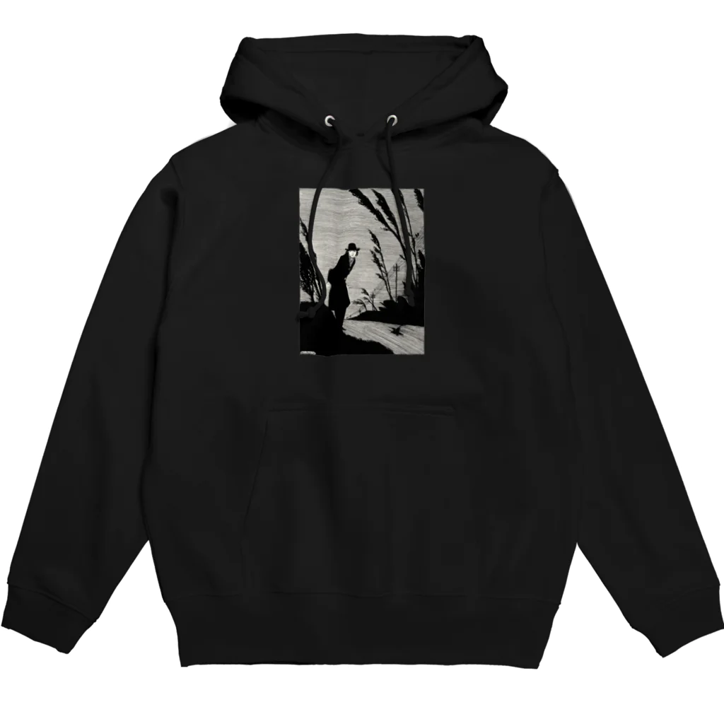 Saza-nami Antique designのあやしい男 Hoodie