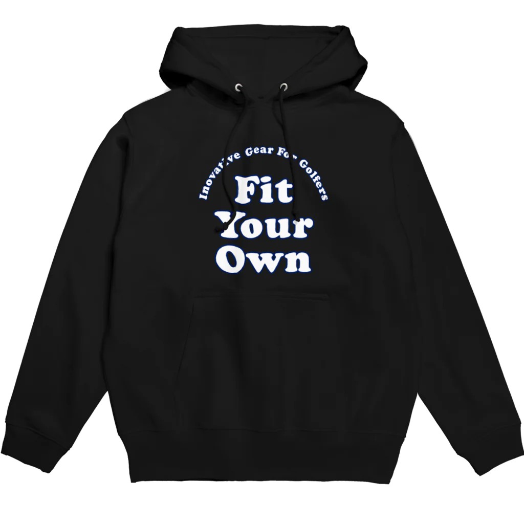 Fit Your Own（フィットユアオウン）のFit Your Ownロゴ(白抜き) Hoodie