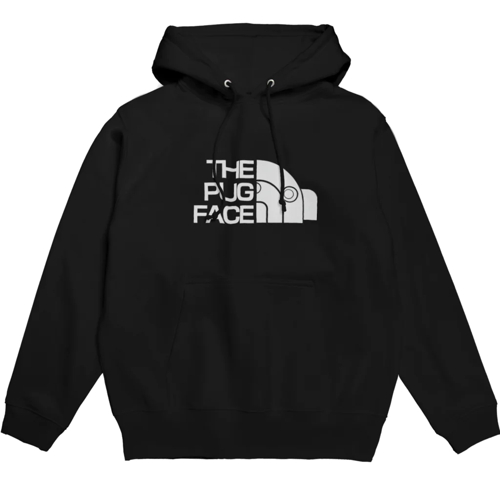 BEAM's STOREのthe  pug face grey Hoodie