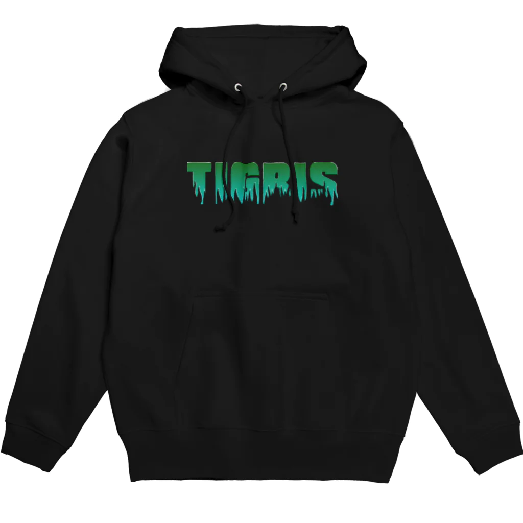 TIGRIS(ティグリス)のフレイムロゴ(Green) Hoodie