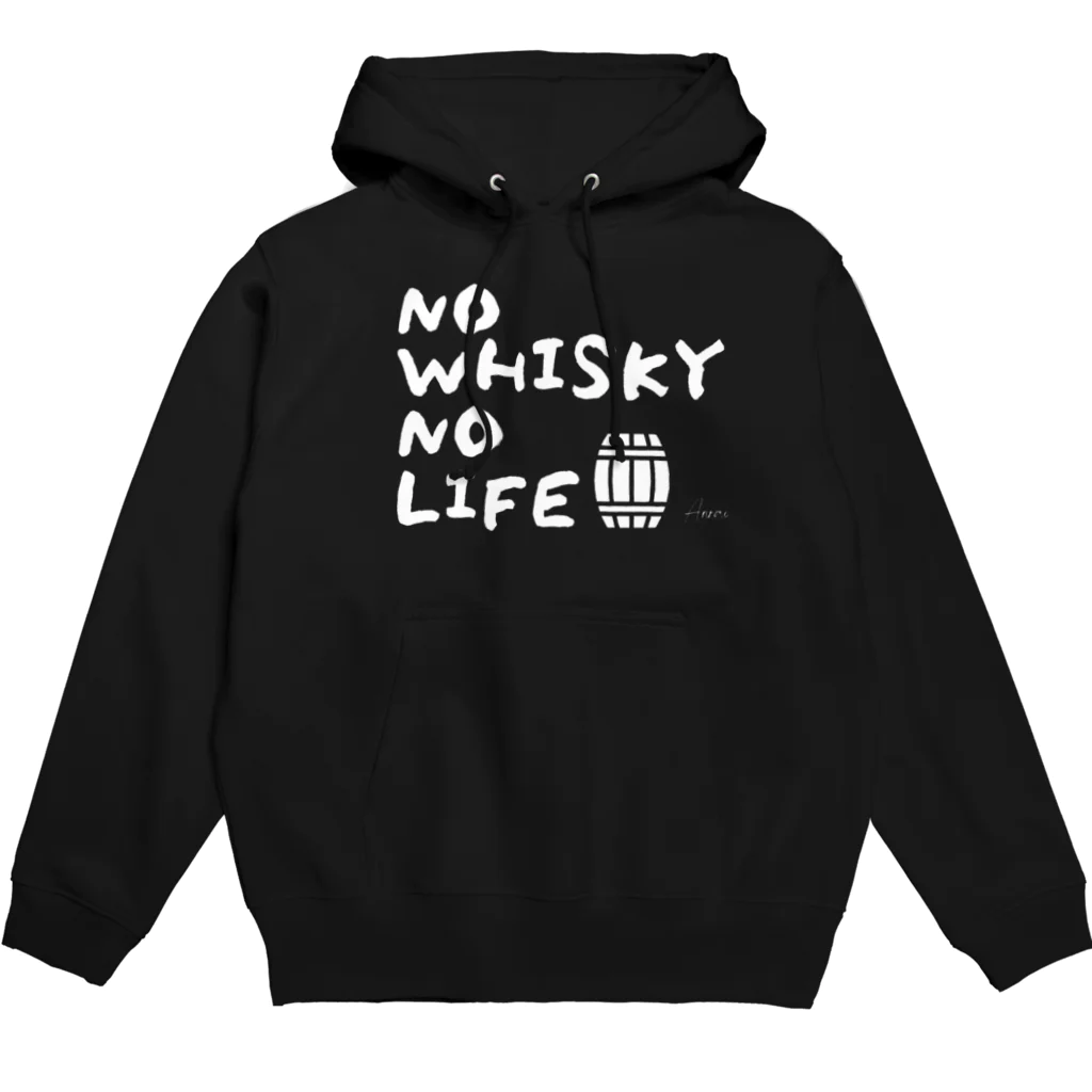 Whisky Oasis 【ウイスキーオアシス】の【期間限定】NO WHISKY NO LIFE 【白文字】 Hoodie