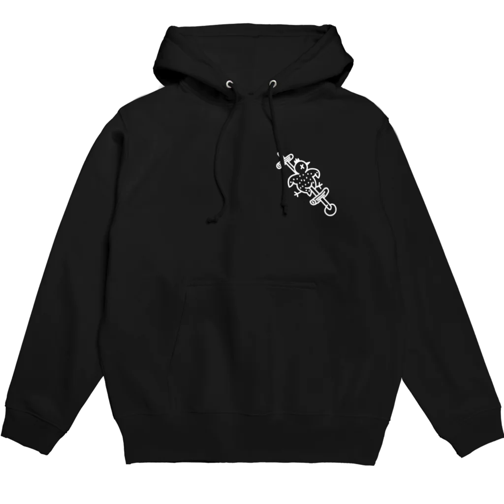 ポンチー麻雀の麻雀ワンポイントやきとりロゴ Hoodie