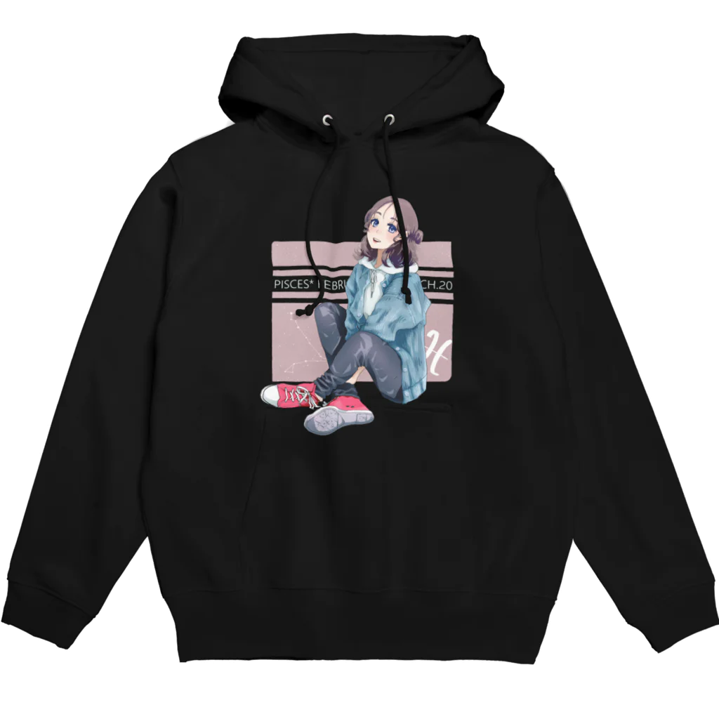 La Baleine / ラ・バレーヌのうお座xCONVERSE (濃) Hoodie