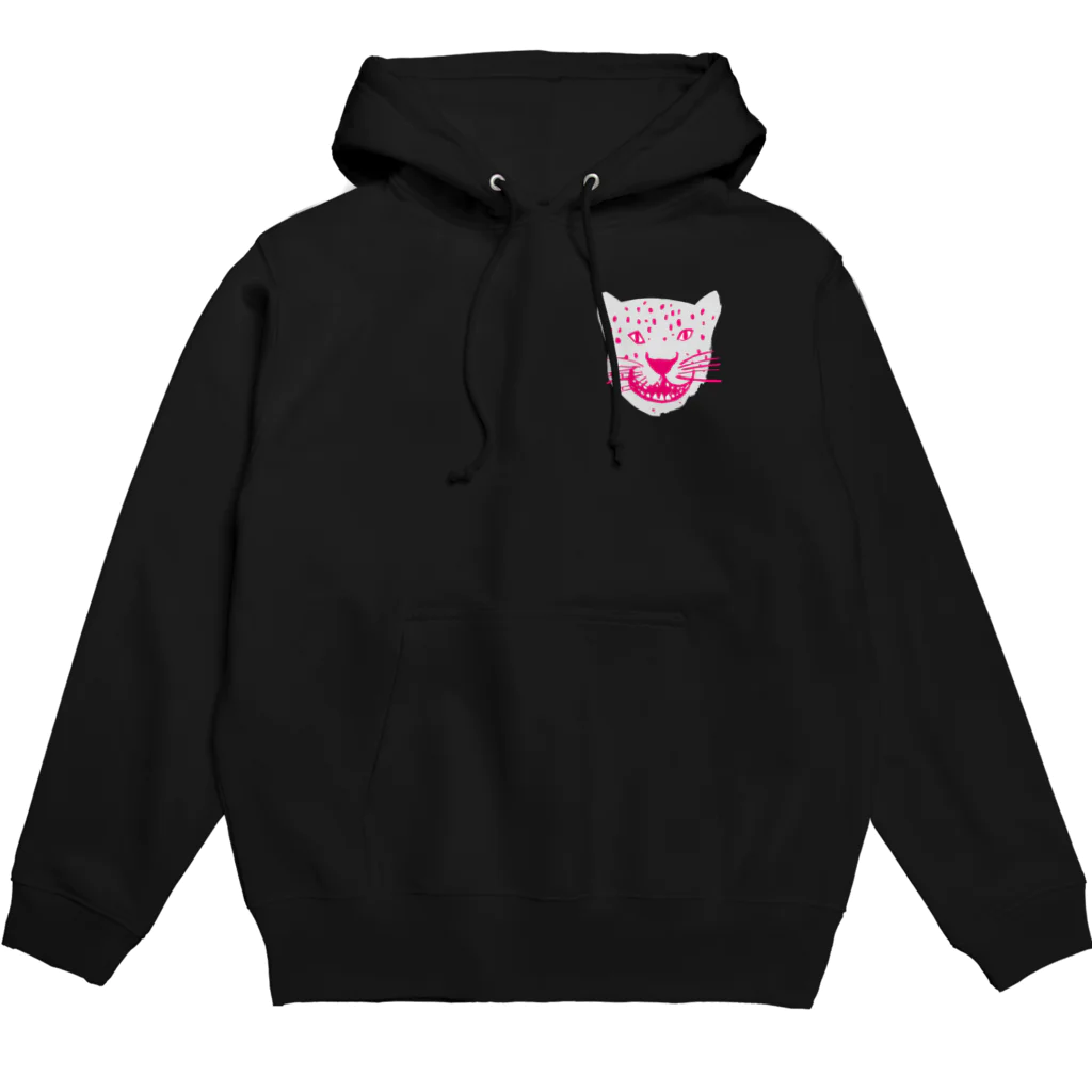 青豹のホワイトメッシュジャガー Hoodie