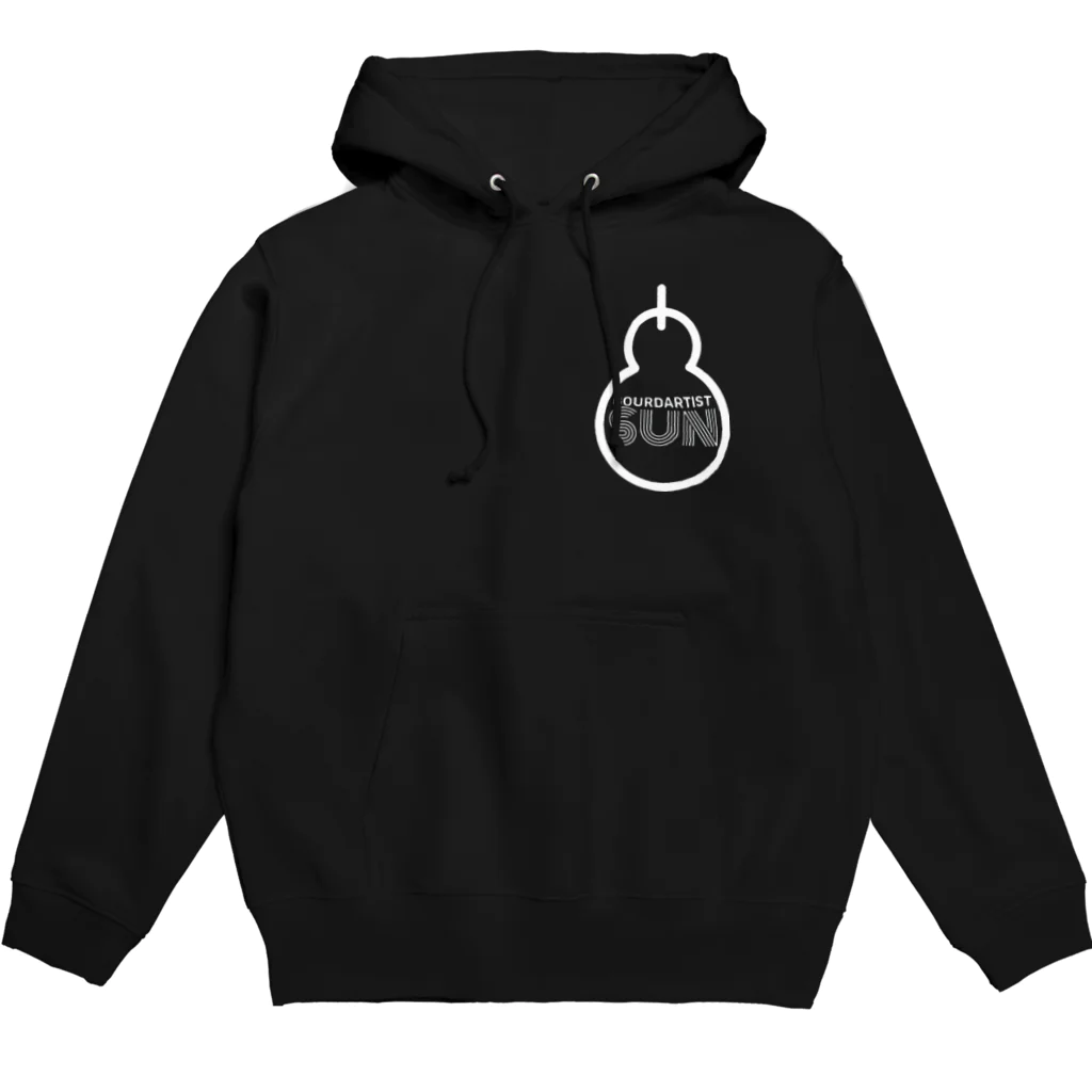 gourdartist.sunのひょうたん白文字版 Hoodie