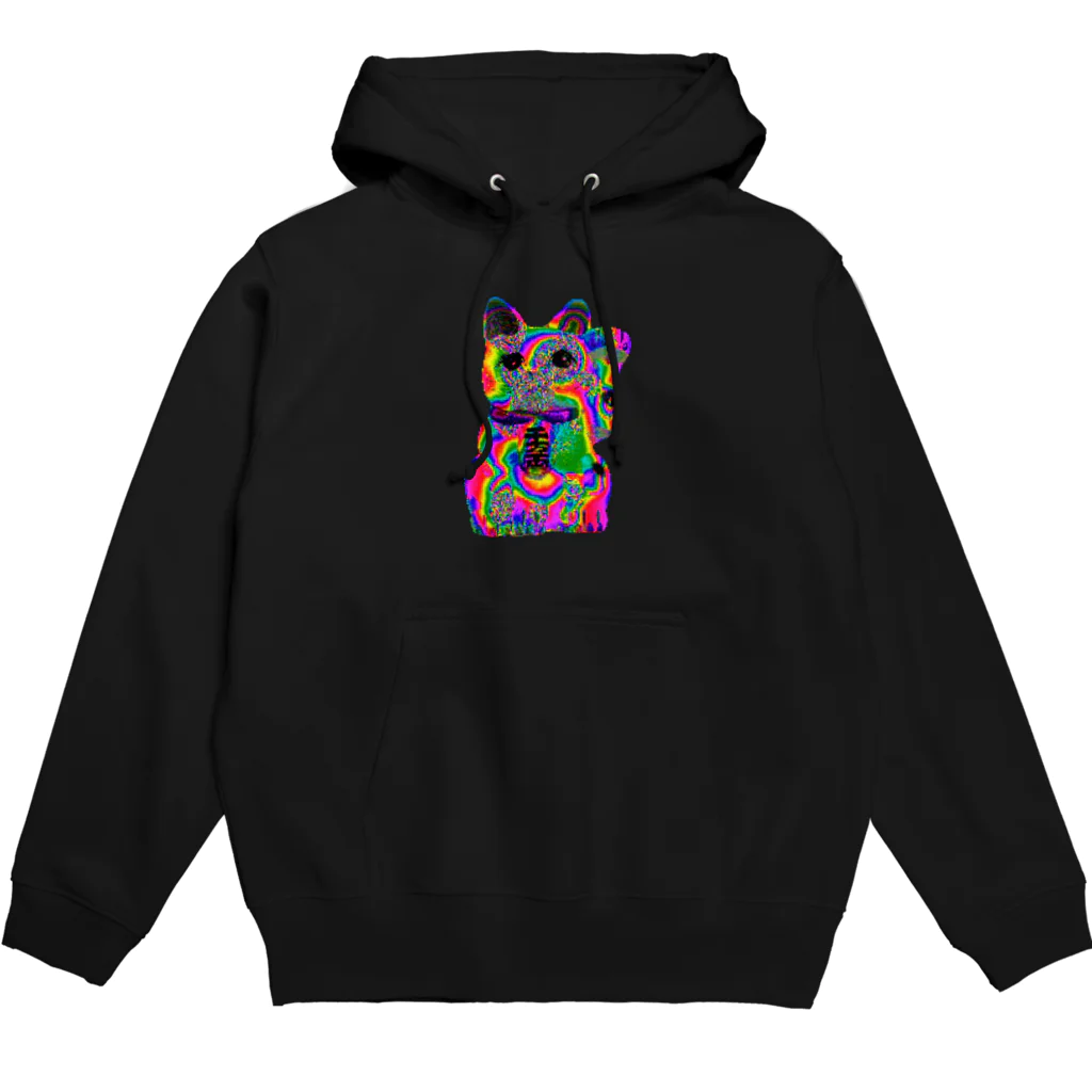 KIKI DOURAKUのドット招き猫 Hoodie