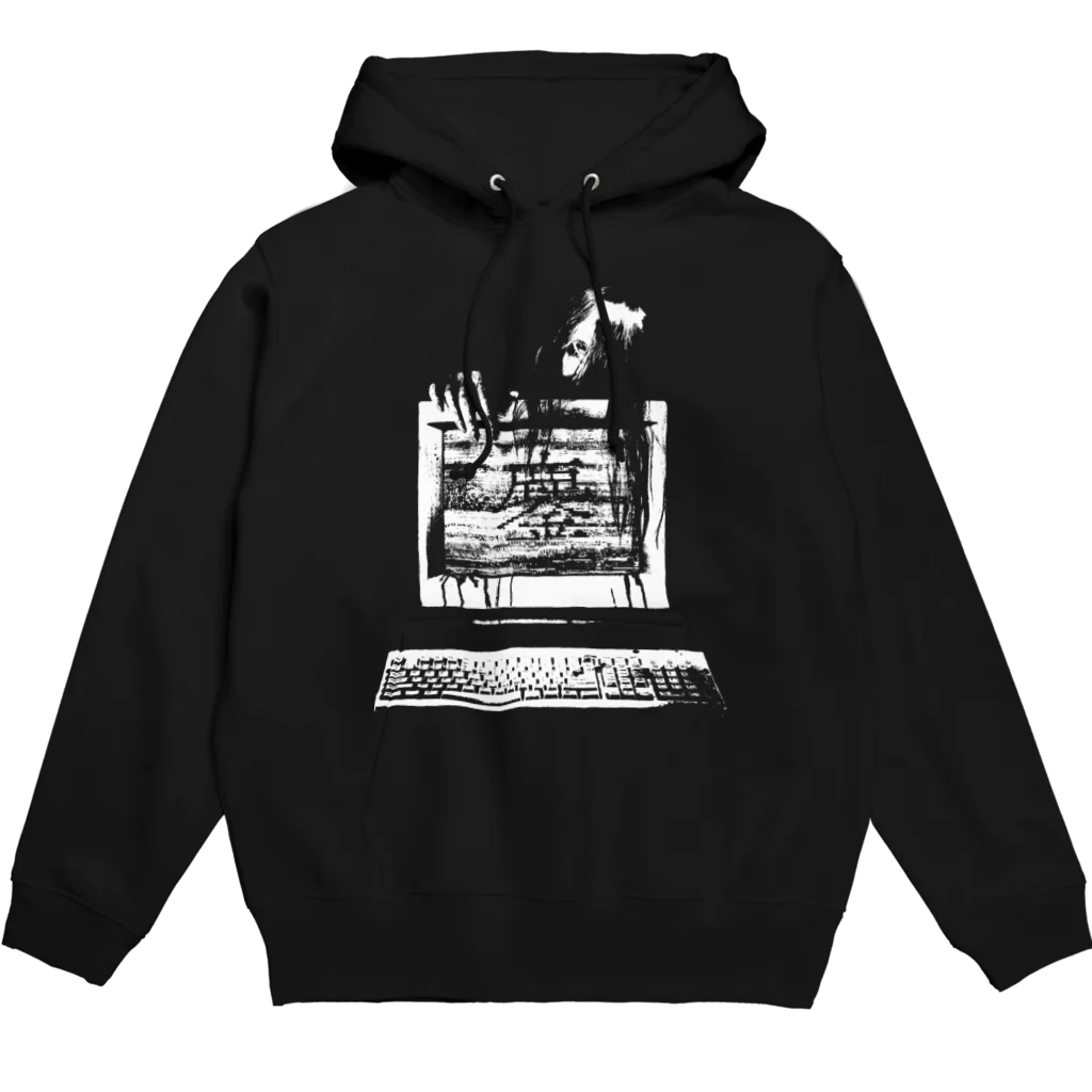 株式会社 闇の心霊配信の夜 オリジナル怨霊グッズ Hoodie