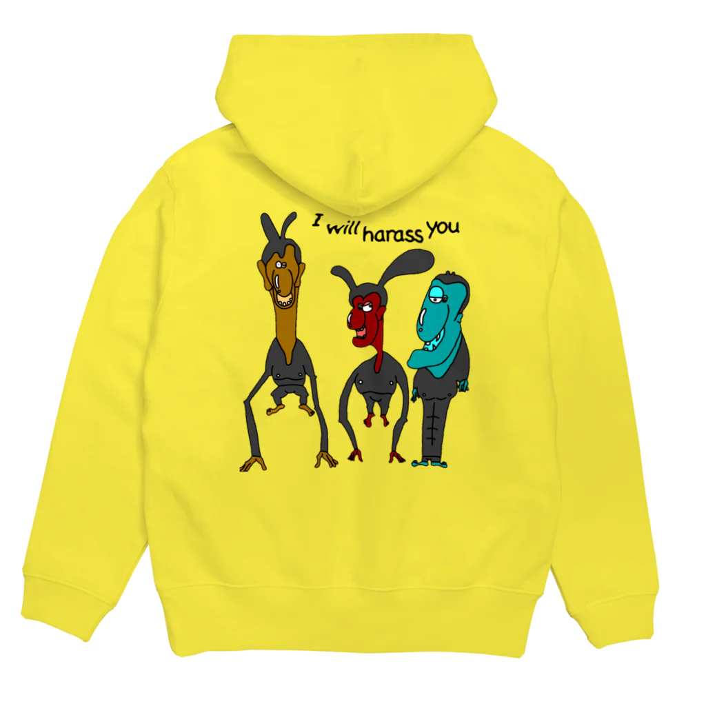 P-nutsのRabbit Colors Threesome Hoodie:back