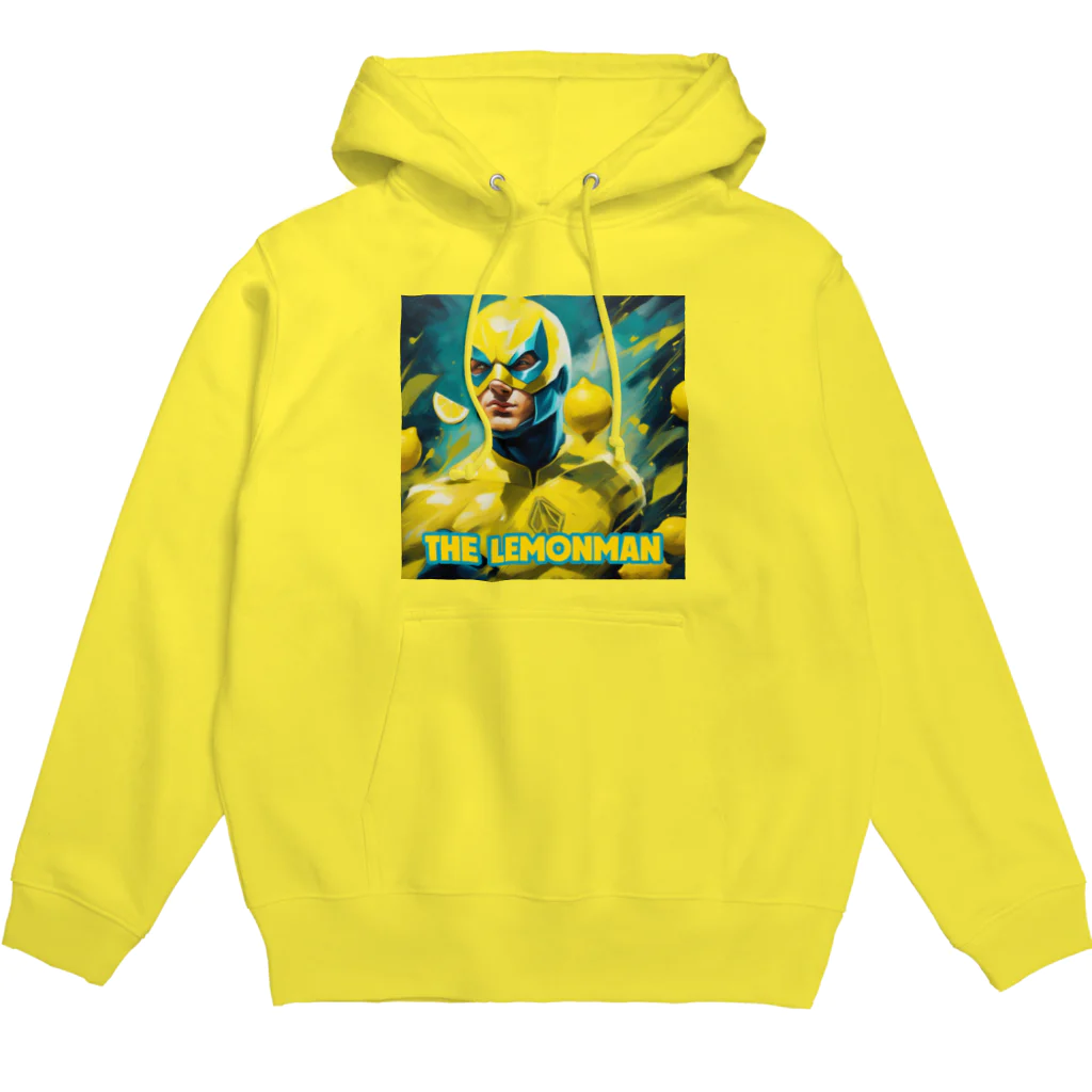 カズヨシ太郎のお店　Kazuyoshi Taro's shopのTHE LEMONMAN 毎日ビタミン足りてますか？ Hoodie