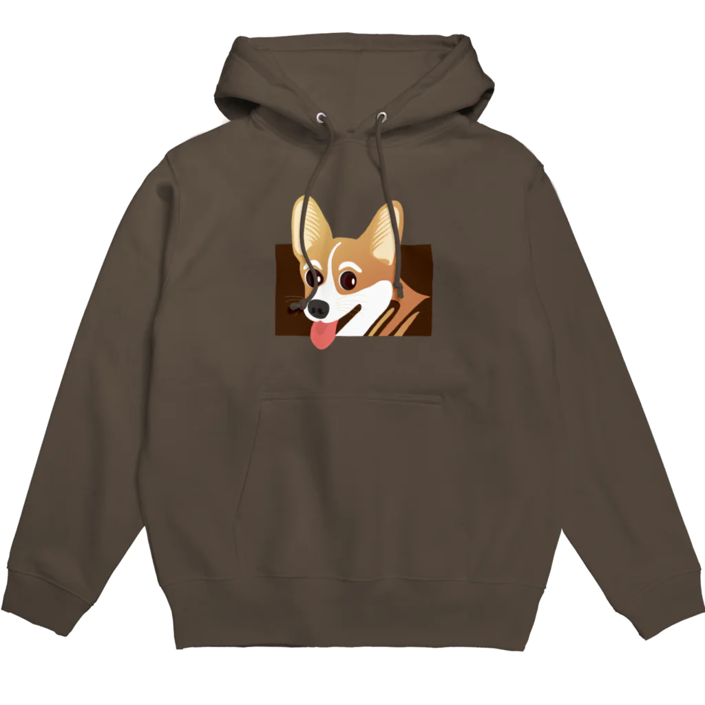 まみおデザインのコーギーくん Hoodie