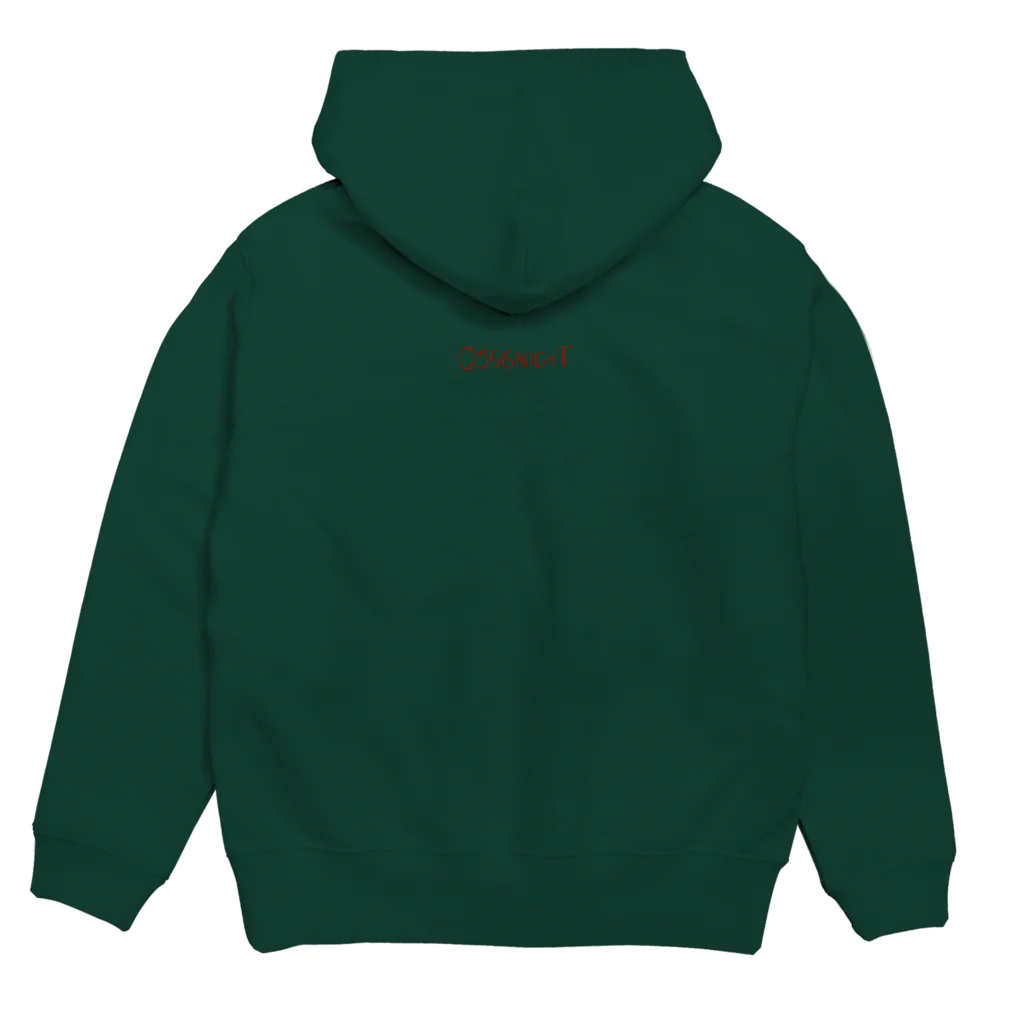 コゴロー・ナイトのリンゴのリンゴローくん Hoodie:back