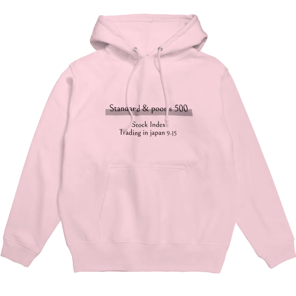 投資株クラTシャツSUZURI店のS&P500（Tシャツ･パーカー）（投資・株クラのデザイン） Hoodie