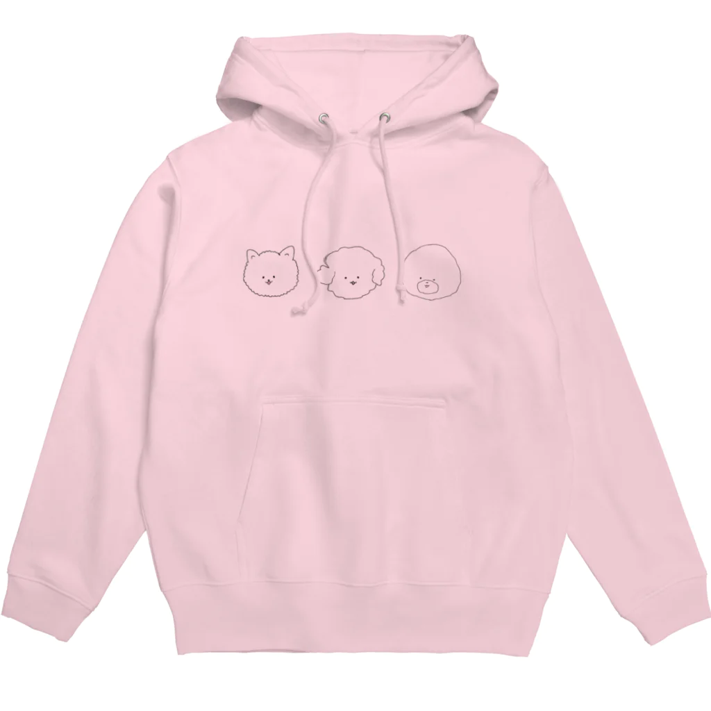 ポケットにビスケット🍪のふわふわ犬 Hoodie