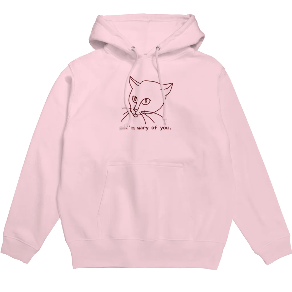 CHOTTOPOINTの警戒中の猫 Hoodie